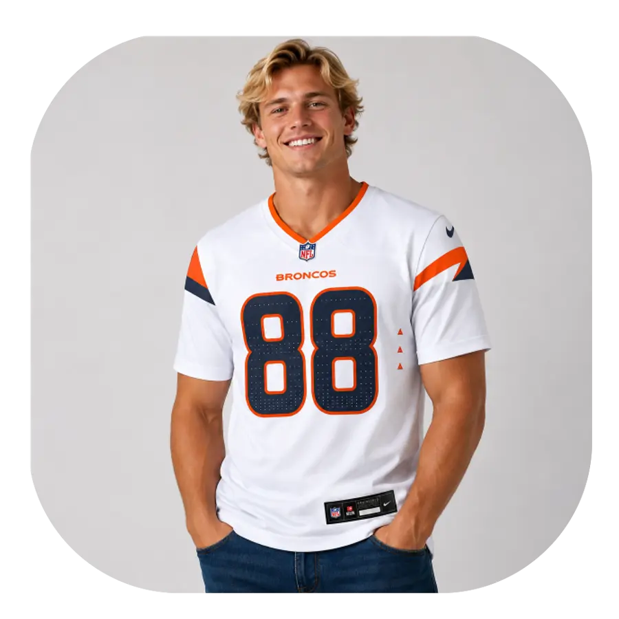 Demaryius Thomas Broncos Game White Jersey - Look