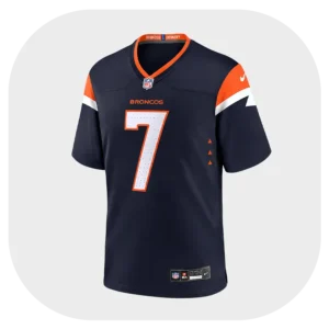 Craig Morton Broncos Team Game Navy Jersey