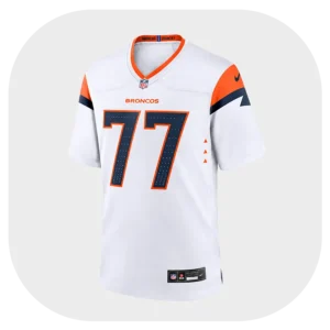 Karl Mecklenburg Broncos Team White Game Jersey