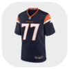 Karl Mecklenburg Navy Broncos Game Jersey
