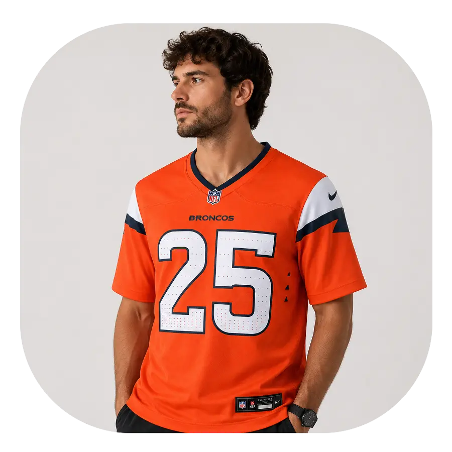 Look For Haven Moses Broncos Team Orange Jersey