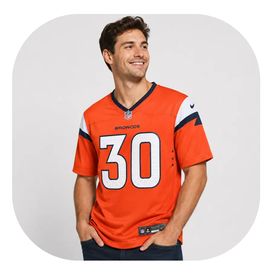 Terrell Davis Broncos Team Orange Jersey - Look