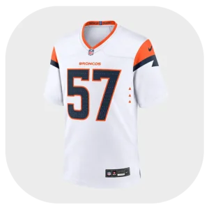 Tom Jackson Broncos Team White Game Jersey
