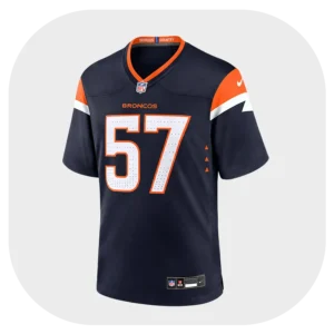 Tom Jackson Navy Broncos Team Game Jersey