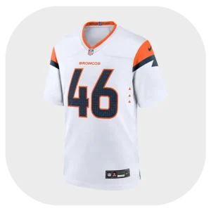 Adam Prentice White Broncos Game Jersey