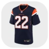 Brandon Jones Broncos Team Navy Game Jersey Front Look