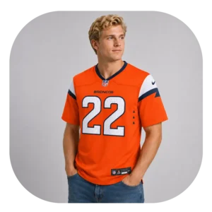 Brandon Jones Broncos Team Orange Game Jersey Look