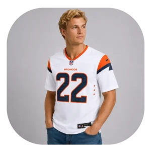 Brandon Jones Broncos White Game Jersey Look