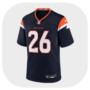 Clinton Portis Broncos Navy Game Jersey