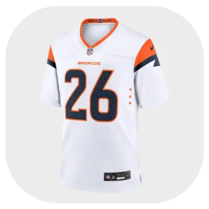 Clinton Portis Broncos White Fan Game Jersey