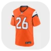 Clinton Portis Orange Broncos Game Jersey