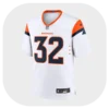 Dane Key Broncos Team White Game Jersey Front Look