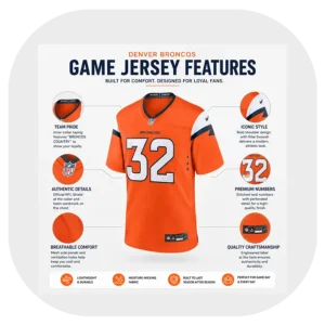 Dane Key Fan Broncos Orange Game Jersey Details