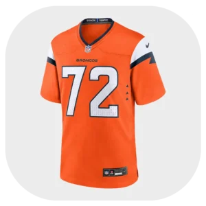 Garett Bolles Broncos Game Orange Fan Jersey