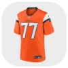 Guinn Meinerz Orange Broncos Fan Game Jersey Front Look