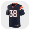 Jaleel Mclaughlin Navy Broncos Game Jersey