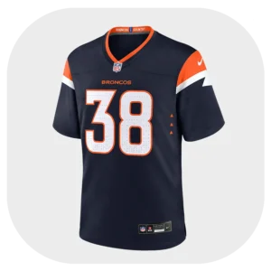 Jaleel Mclaughlin Navy Broncos Game Jersey