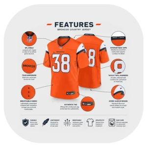 Jaleel Mclaughlin Orange Broncos Game Jersey Details