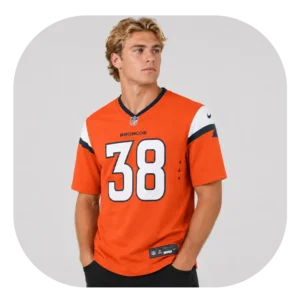 Jaleel Mclaughlin Orange Broncos Game Jersey Look