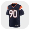 Jordan Miller Broncos Navy Game Jersey Front Look