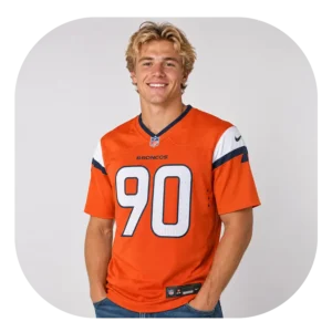 Jordan Miller Orange Broncos Game Jersey Look