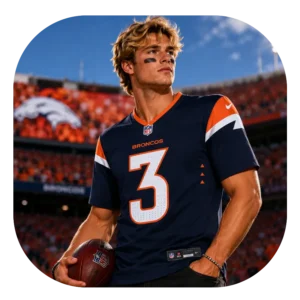 Lutz Saints Broncos Navy Game Jersey Look
