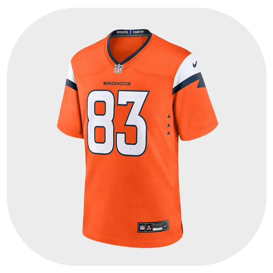 Michael Bandy Broncos Team Orange Game Jersey - Front Look
