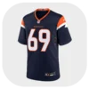 Mike Mcglinchey Game Broncos Navy Jersey Front Look