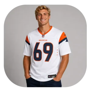 Mike Mcglinchey White Game Broncos Jersey Look