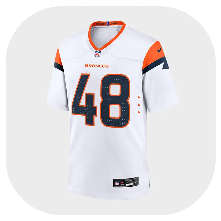 Mitchell Fraboni White Broncos Team Jersey - Front Look