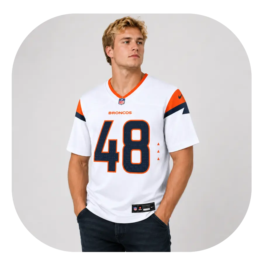 Mitchell Fraboni White Broncos Team Jersey - Look
