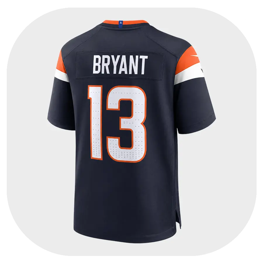 Pat Bryant Broncos Navy Game Jersey 2