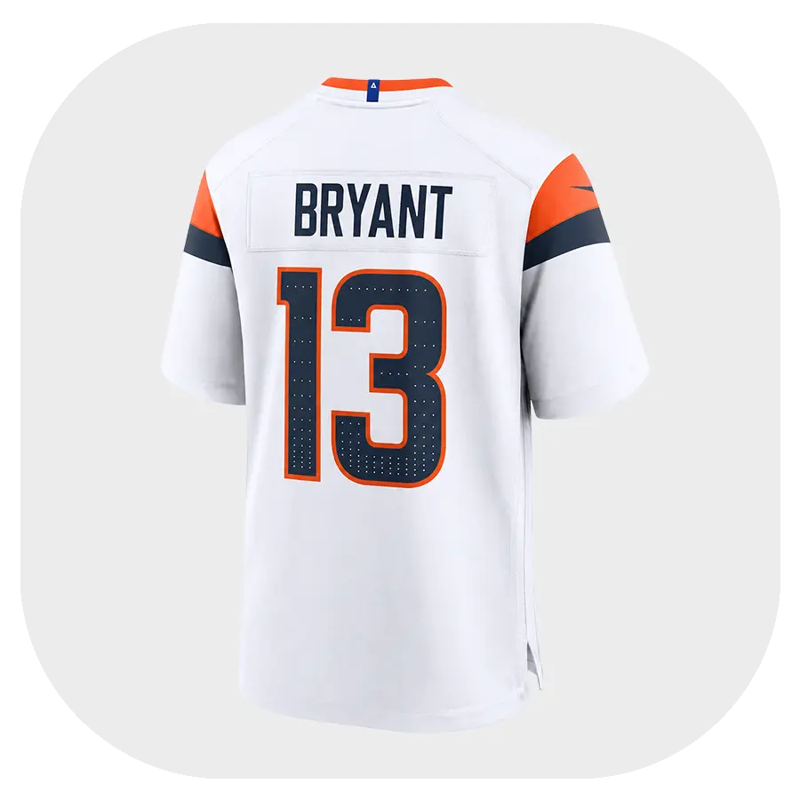Pat Bryant Broncos White Jersey 2