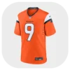 Talanoa Hufanga Broncos Orange Game Jersey Front Look