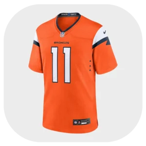 Troy Franklin Game Broncos Team Orange Jersey