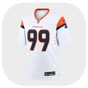 Zach Allen Broncos White Game Jersey