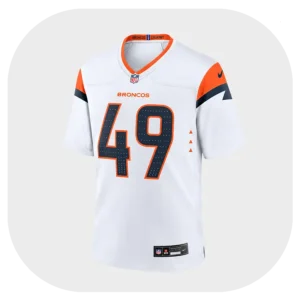 Alex Singleton Broncos Game White Jersey