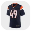 Alex Singleton Broncos Navy Game Jersey Front Look