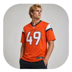 Alex Singleton Broncos Team Orange Game Jersey Look