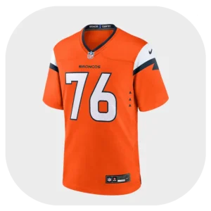 Calvin Throckmorton Broncos Orange Game Jersey