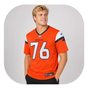 Calvin Throckmorton Broncos Orange Game Jersey Look
