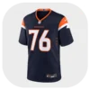 Calvin Throckmorton Navy Game Broncos Jersey Front Look