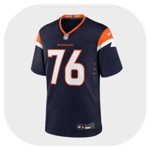 Calvin Throckmorton Navy Game Broncos Jersey
