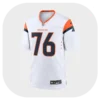 Calvin Throckmorton White Game Broncos Jersey