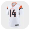 Courtland Sutton White Broncos Game Jersey Front Look