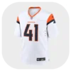 Drew Sanders Broncos Game White Jersey Front Look