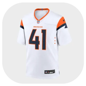 Drew Sanders Broncos Game White Jersey