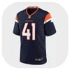 Drew Sanders Navy Broncos Game Jersey