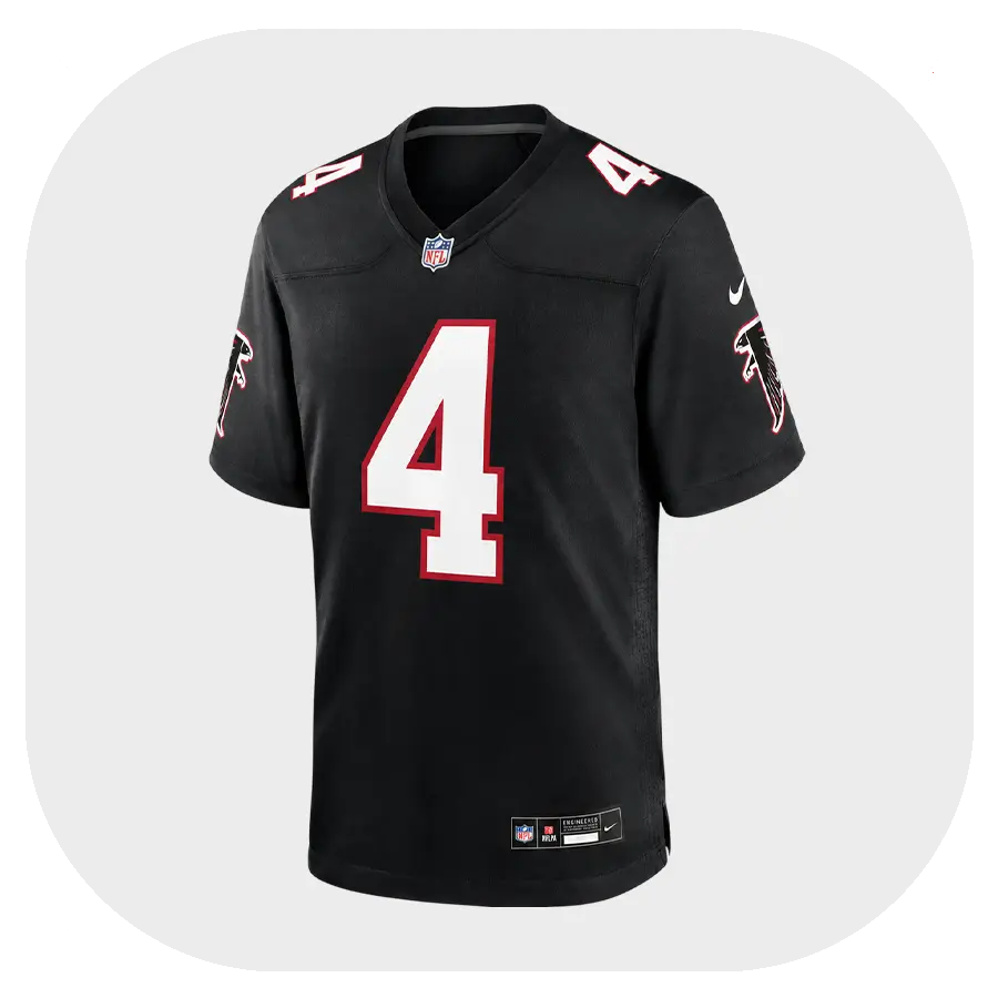 Jahan Dotson Falcons Team Black Game Jersey - Front Look Jahan Dotson Falcons Team Black Game Jersey Front Look