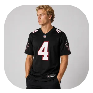 Jahan Dotson Falcons Team Black Game Jersey Look